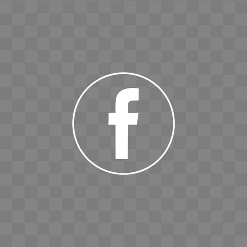 Facebook white logo icon free transparent png